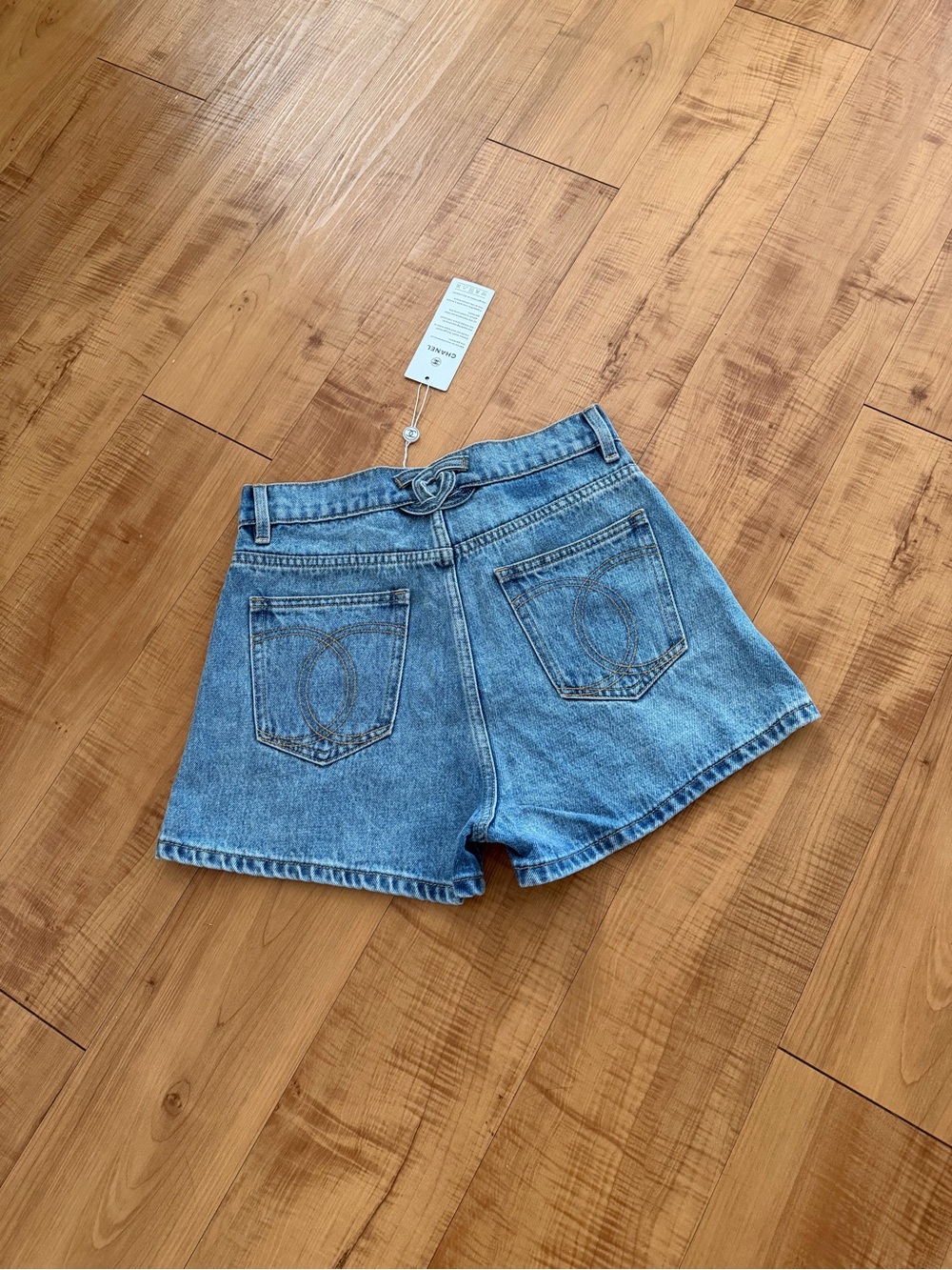 CC Coco 26s Turn-Lock Denim Blue Jean Shorts ❗️READ DESCRIPTION 👇🏻❗️FR38